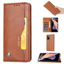 For Xiaomi Redmi Note 11 Pro 4G Global Knead Skin Texture Horizontal Flip Leather Case(Brown)