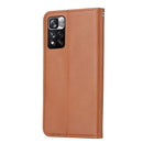 For Xiaomi Redmi Note 11 Pro 4G Global Knead Skin Texture Horizontal Flip Leather Case(Brown)