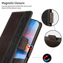 For Xiaomi 12 Stitching Side-Magnetic RFID Leather Phone Case(Coffee)