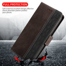 For Xiaomi 12 Stitching Side-Magnetic RFID Leather Phone Case(Coffee)
