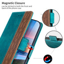 For Xiaomi 12 Stitching Side-Magnetic RFID Leather Phone Case(Dark Green)