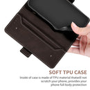 For Samsung Galaxy A73 5G Stitching Side-Magnetic RFID Leather Phone Case(Coffee)