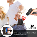 For Samsung Galaxy A73 5G Stitching Side-Magnetic RFID Leather Phone Case(Coffee)
