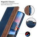 For Samsung Galaxy S22 Ultra 5G Stitching Side-Magnetic RFID Leather Phone Case(Royal Blue)