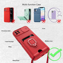 For Huawei nova Y60 Sliding Camera Cover Design TPU Phone Case(Red)