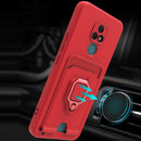 For Motorola Moto E7 Sliding Camera Cover Design TPU Phone Case(Red)