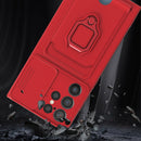 For Samsung Galaxy S22 Ultra 5G Sliding Camera Cover Design TPU Phone Case(Dark Night Green)