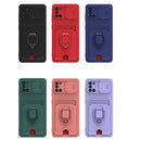 For Samsung Galaxy A31 Sliding Camera Cover Design TPU Phone Case(Pink)