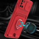 For Samsung Galaxy A31 Sliding Camera Cover Design TPU Phone Case(Pink)