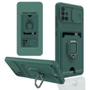 For Samsung Galaxy A51 Sliding Camera Cover Design TPU Phone Case(Dark Night Green)