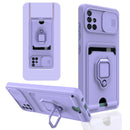 For Samsung Galaxy A51 Sliding Camera Cover Design TPU Phone Case(Purple)