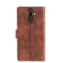 For Nokia 7 Plus Skin Feel Crocodile Texture Magnetic Clasp PU Leather Phone Case(Brown)
