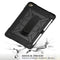 For iPad Mini 5 / 4 Contrast Color Silicone + PC Combination Case with Holder(Black)