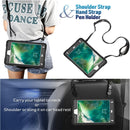 For iPad Mini 5 / 4 Contrast Color Silicone + PC Combination Case with Holder(Black)