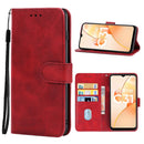 Leather Phone Case For OPPO Realme C31(Red)