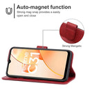 Leather Phone Case For OPPO Realme C31(Red)