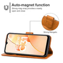 Leather Phone Case For OPPO Realme C31(Brown)