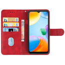 Leather Phone Case For Xiaomi Redmi 10C(Red)