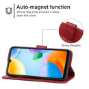 Leather Phone Case For Xiaomi Redmi 10C(Red)