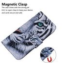 For OPPO Realme C35 Coloured Drawing Leather Phone Case(Tiger)