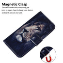 For OPPO Realme C35 Coloured Drawing Leather Phone Case(Lion)