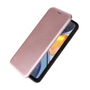 For Motorola Moto G22 Carbon Fiber Texture Horizontal Flip Leather Phone Case(Pink)