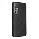 For TCL 30 5G / 30+ Carbon Fiber Texture Horizontal Flip Leather Phone Case(Black)