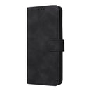 For Honor X7 Skin Feel Magnetic Buckle Calf Texture PU Phone Case(Black)