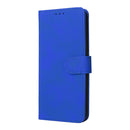 For Honor X7 Skin Feel Magnetic Buckle Calf Texture PU Phone Case(Blue)