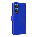 For Honor X7 Skin Feel Magnetic Buckle Calf Texture PU Phone Case(Blue)