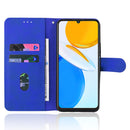 For Honor X7 Skin Feel Magnetic Buckle Calf Texture PU Phone Case(Blue)