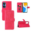 For Honor X7 Skin Feel Magnetic Buckle Calf Texture PU Phone Case(Rose Red)