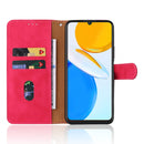 For Honor X7 Skin Feel Magnetic Buckle Calf Texture PU Phone Case(Rose Red)