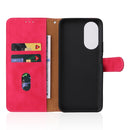 For Honor X7 Skin Feel Magnetic Buckle Calf Texture PU Phone Case(Rose Red)