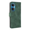 For Honor X7 Skin Feel Magnetic Buckle Calf Texture PU Phone Case(Green)