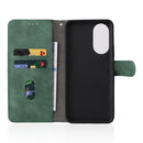 For Honor X7 Skin Feel Magnetic Buckle Calf Texture PU Phone Case(Green)
