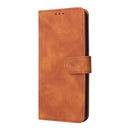 For Honor X7 Skin Feel Magnetic Buckle Calf Texture PU Phone Case(Brown)