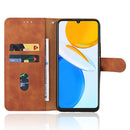 For Honor X7 Skin Feel Magnetic Buckle Calf Texture PU Phone Case(Brown)