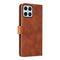 For Honor X8 Skin Feel Magnetic Buckle Calf Texture PU Phone Case(Brown)