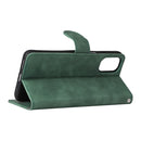 For Motorola Moto G22 Skin Feel Magnetic Buckle Calf Texture PU Phone Case(Green)