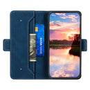 For OPPO A54 5G / A74 5G Stitching Side-Magnetic RFID Leather Phone Case(Royal Blue)