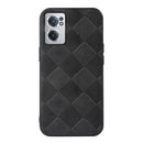 For OnePlus Nord CE 2 5G Weave Plaid PU Phone Case(Black)
