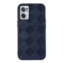 For OnePlus Nord CE 2 5G Weave Plaid PU Phone Case(Blue)