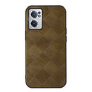 For OnePlus Nord CE 2 5G Weave Plaid PU Phone Case(Green)