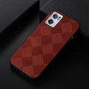 For OnePlus Nord CE 2 5G Weave Plaid PU Phone Case(Brown)