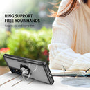 For Xiaomi 12 Transparent TPU + Acrylic Ring Holder Phone Case(Red)