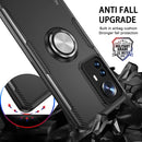 For Xiaomi 12 Pro Transparent TPU + Acrylic Ring Holder Phone Case(Silver+Black)