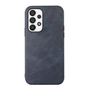 For Samsung Galaxy A23 4G Cowhide Texture PU Phone Case(Blue)