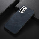 For Samsung Galaxy A23 4G Cowhide Texture PU Phone Case(Blue)