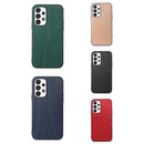For Samsung Galaxy A23 4G Wood Texture PU Phone Case(Green)